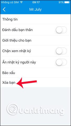 Instructions to cancel your friend Zalo on your phone, computer Picture 6