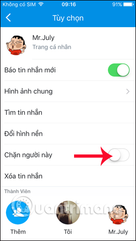 Instructions to cancel your friend Zalo on your phone, computer Picture 8