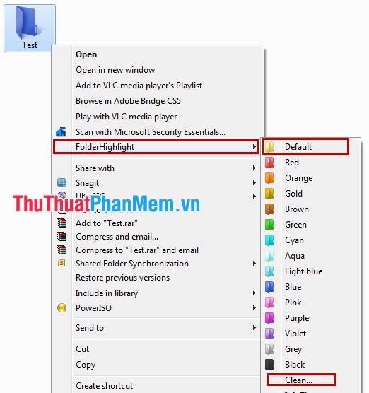 Instructions to change folder color - Folder Picture 8