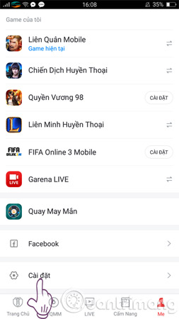 Instructions to change Garena password on the phone Picture 3