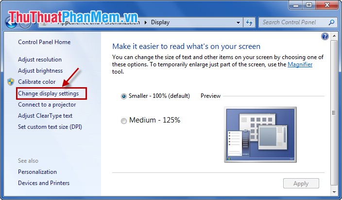 Instructions to change screen resolution (Screen resolution) Picture 8