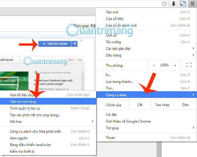 Instructions to change the Facebook login interface Picture 2