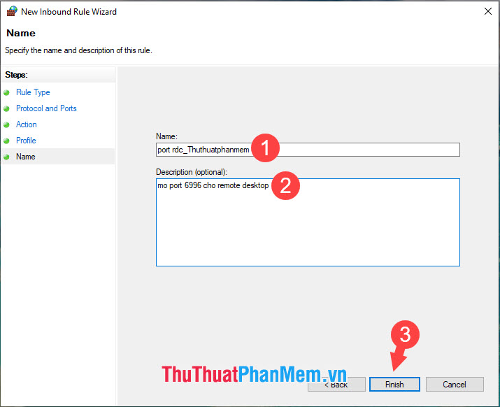 Instructions to change the Remote Desktop port Picture 11