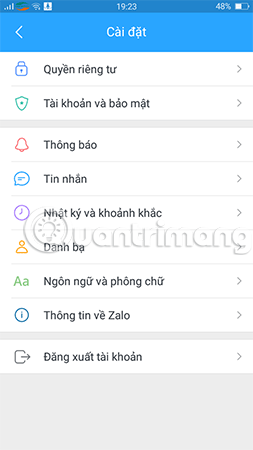 Instructions to change the Zalo language on Android and iPhone phones Picture 3