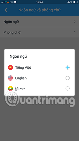 Instructions to change the Zalo language on Android and iPhone phones Picture 4