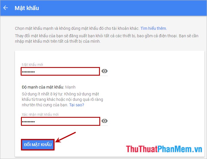 Instructions to change your Gmail password Picture 6