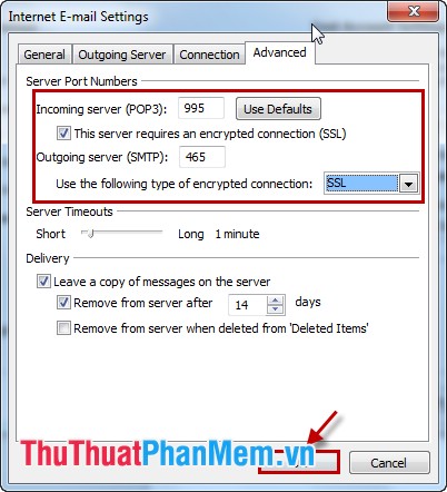 Instructions to configure Yahoo mail on Outlook Picture 8