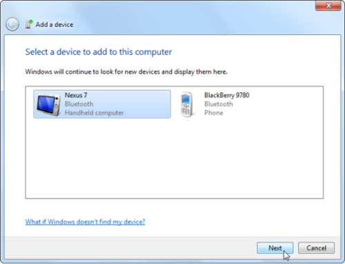 Instructions to connect the computer to other devices via bluetooth Picture 8