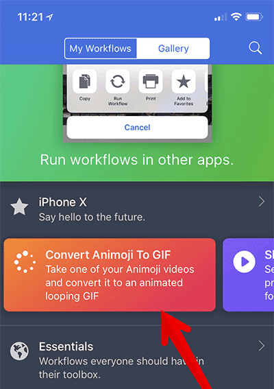 Instructions to convert Animoji to animated GIF on iPhone and iPad Picture 2