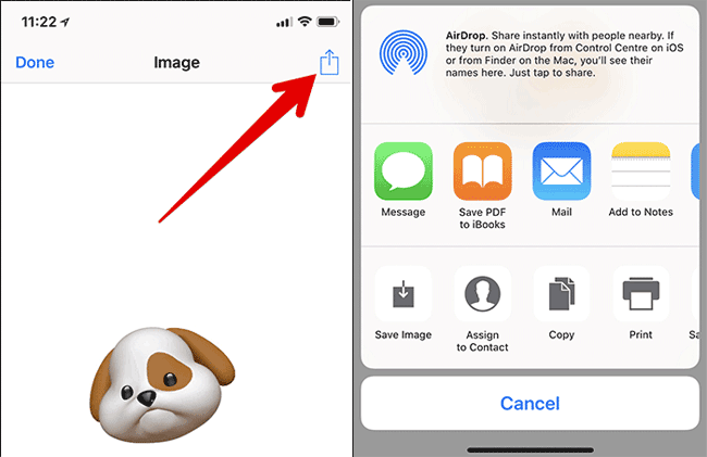 Instructions to convert Animoji to animated GIF on iPhone and iPad Picture 8