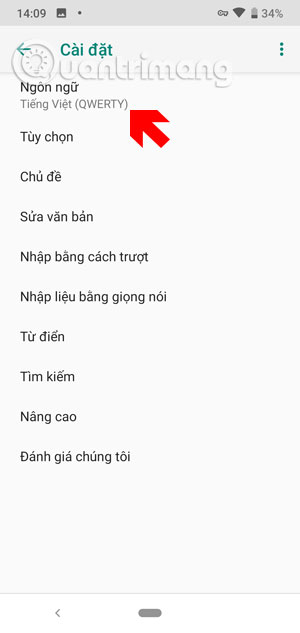 Instructions to convert Vietnamese, English Gboard keyboard Picture 5