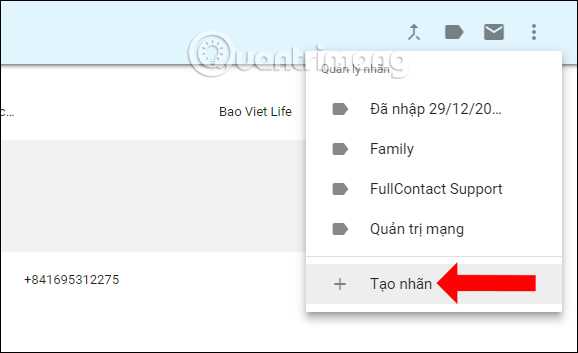 Instructions to create Group, Email group in Gmail Picture 4