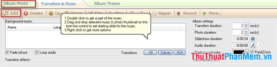 Instructions to create Wedding Video Album Album with Wedding Album Maker Gold Picture 9