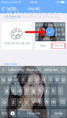 Instructions to customize Laban Key in a personal style Picture 9