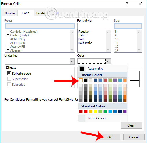 Instructions to delete 0, hide 0 in Excel Picture 11