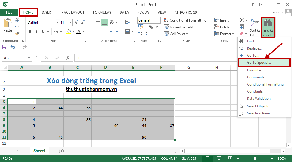 delete-blank-lines-from-excel-youtube