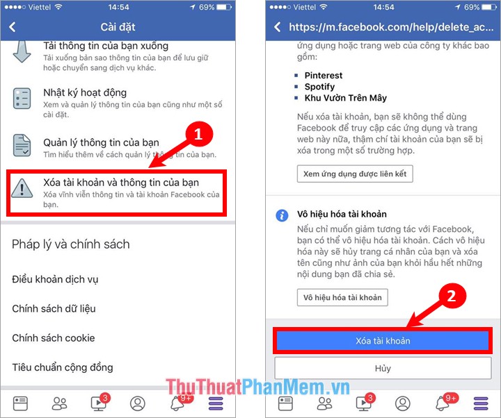 Instructions to delete Facebook account temporarily or permanently Picture 23