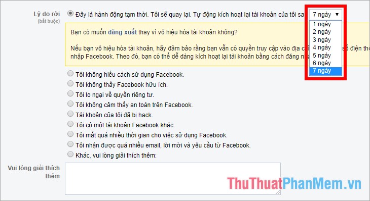 Instructions to delete Facebook account temporarily or permanently Picture 8