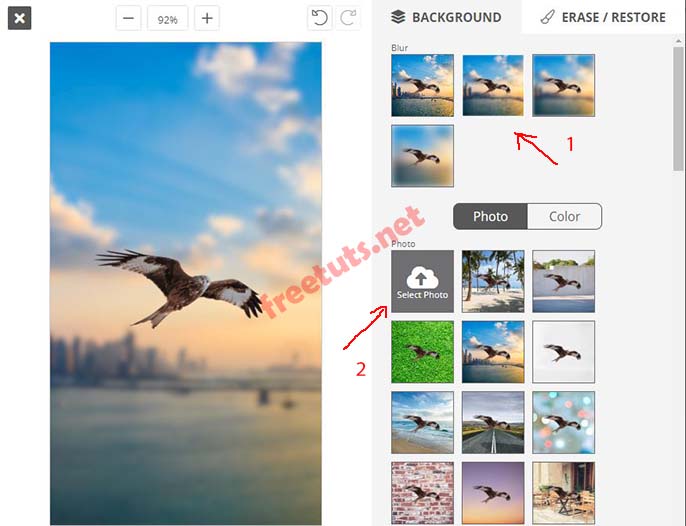 Instructions to delete online background images for free Picture 8