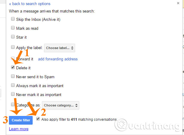 Instructions to delete spam automatically in Gmail Picture 6