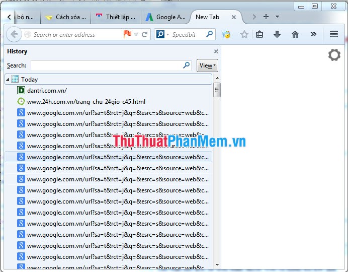 Instructions to delete Web search history on Chrome, Firefox Picture 1