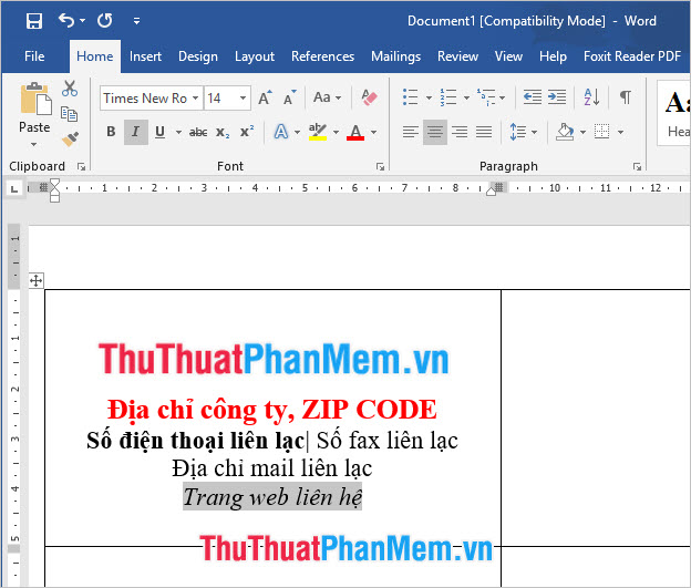 Instructions to design business cards on Word extremely fast and beautiful Picture 12