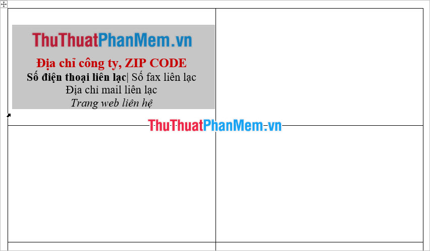 Instructions to design business cards on Word extremely fast and beautiful Picture 13