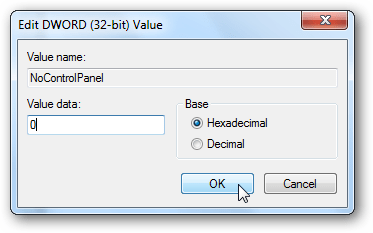 Instructions to disable Control Panel on Windows 7 Picture 13