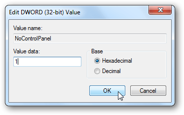 Instructions to disable Control Panel on Windows 7 Picture 9