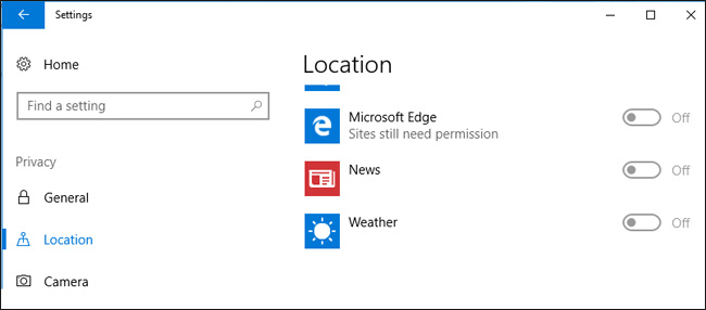 Instructions to disable location sharing on web browsers Picture 2