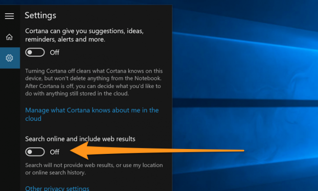Instructions to disable (turn off) Bing on Windows 10 Start Menu Picture 3