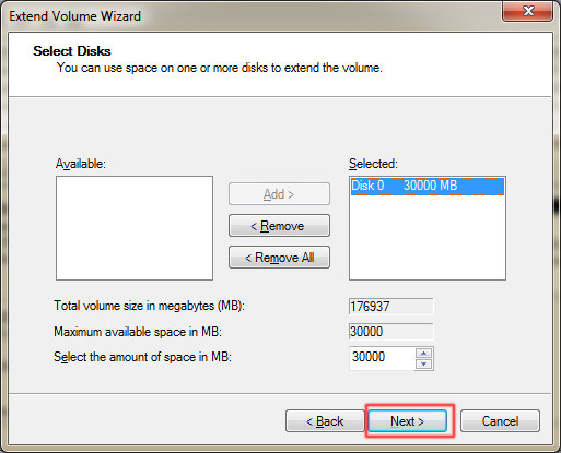 Instructions to divide and merge drives right in Windows 7 Picture 17