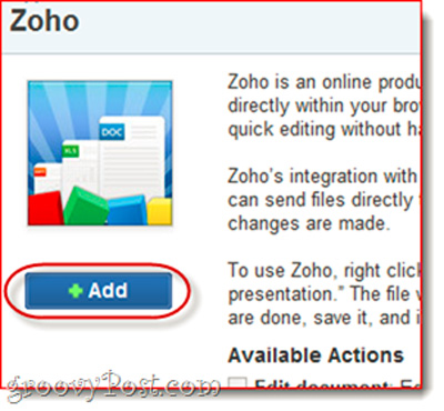 Instructions to edit box.net documents with Zoho account Picture 4
