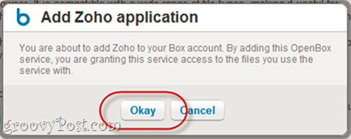 Instructions to edit box.net documents with Zoho account Picture 5