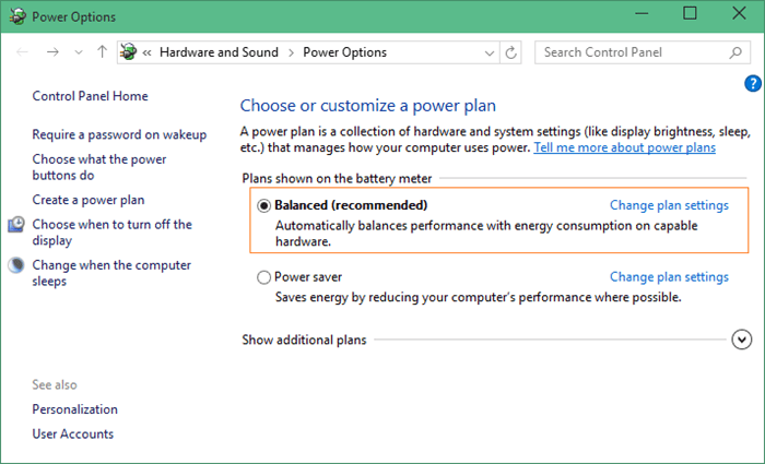 battery saver system off