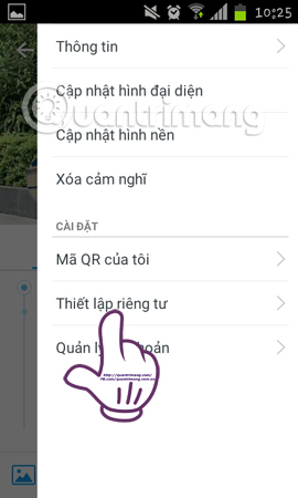 Instructions to hide phone numbers, hide personal information on Zalo Picture 4