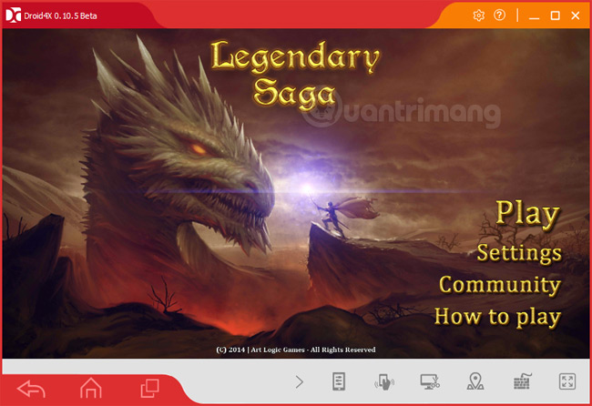 Instructions to install Android game with APK file on computer with Droid4X Picture 6