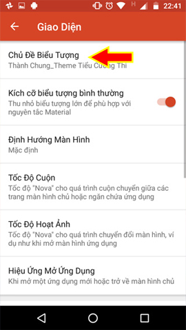 Instructions to install Cuong Tieu Ngu theme for Android Picture 2