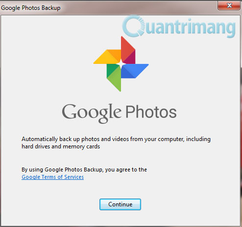 Instructions to install Google Photos for computers Picture 4