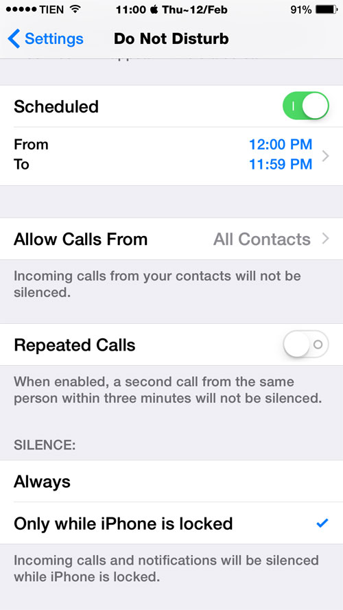 Instructions to install in Settings iOS 8 to save battery for iPhone Picture 3