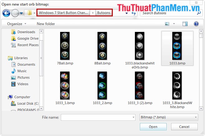 Instructions to install the theme for Windows 7 Picture 11