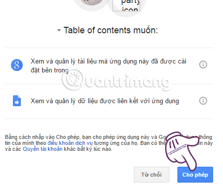 Instructions to install the utility on Google Docs Picture 3