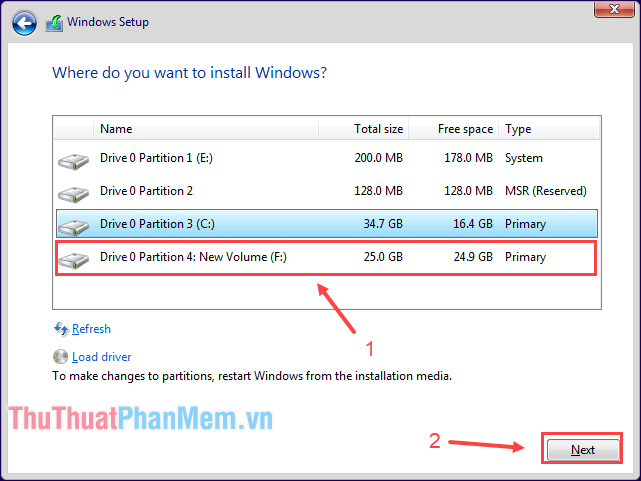 Instructions to install Windows 10 in parallel with Windows 7 Picture 23