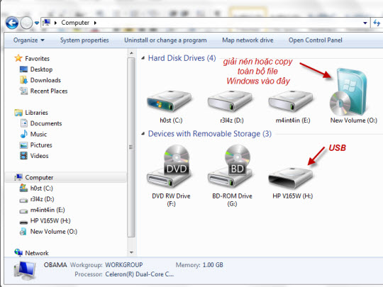 Instructions to install Windows by USB, create USB boot, USB install Windows Picture 2