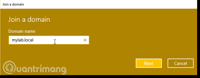 Instructions to join the domain on Windows 10 Picture 3