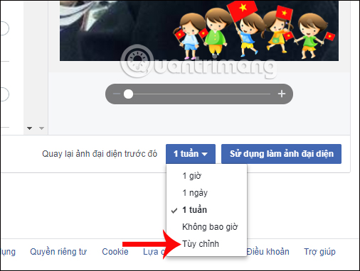 Instructions to make a representative picture of Facebook celebrating National Day Picture 3