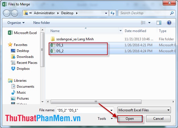 Instructions to merge multiple Excel files into 1 File Picture 10