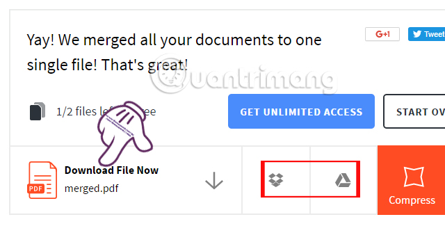 Instructions to merge multiple PDF files into one PDF file Picture 12