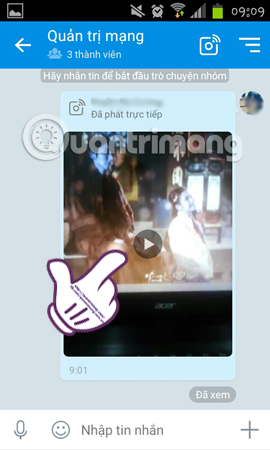 Instructions to play Live stream on Zalo chat group Picture 12