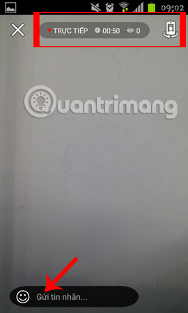 Instructions to play Live stream on Zalo chat group Picture 5